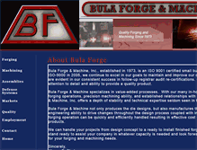 Tablet Screenshot of bulaforge.com